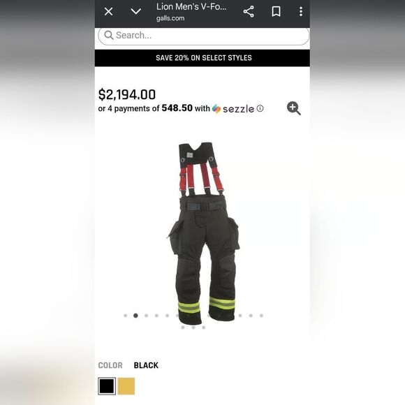 Lion Apparel Firefighter Suit XXL Heavyweight Turnout - Picture 15 of 16